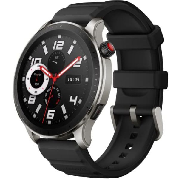 Amazfit GTR 4 Montre Connectée Homme Alexa, 1.43″ AMOLED, SpO2, 150+ Modes Sportifs, GPS & Bi-Bande, Appel Bluetooth, Autonomie de 14 Jours, Smartwatch Version Française Bracelet en Silicone
