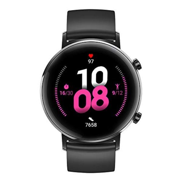 HUAWEI Watch GT 2(42mm) Montre connectée, Autonomie d’une semaine, GPS intégré, 15 Modes de Sport, Suivi du rythme cardiaque en temps réel, Tracker d’activité quotidien, Noir