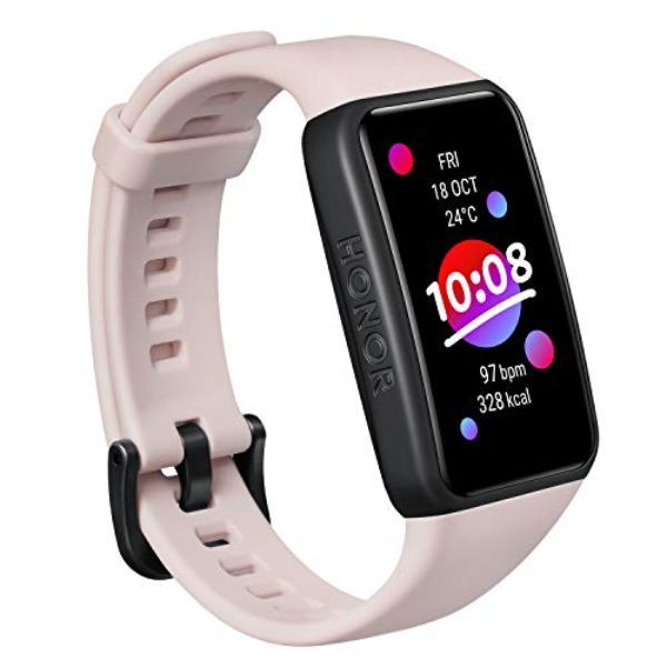 HONOR Band 6 Bracelet d’activité pour Femmes Homme Android iOS, Écran 1,47″ Étanche 5ATM avec Moniteur de Fréquence Cardiaque Sommeil Podomètre Bracelet Connecté Fitness Tracker(Toutes les couleurs)