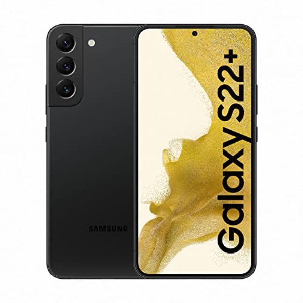 Samsung Galaxy S22+, Téléphone mobile 5G 256Go Noir, Carte SIM non incluse, smartphone Android, Version FR