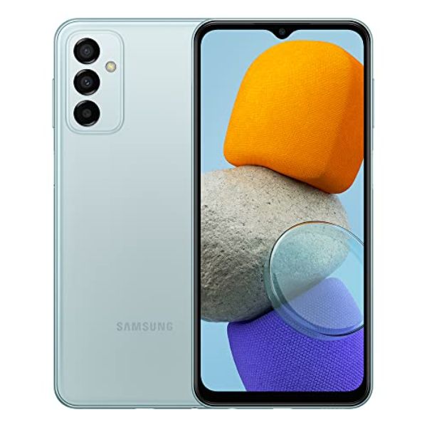 Samsung Galaxy M23 5G Bleu Clair, téléphone Mobile 128 Go, Carte SIM Non Incluse, débloqué, Smartphone Android, Version FR