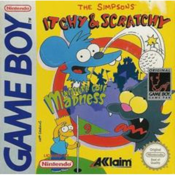 Itchy & Scratchy Miniature Golf Madness Game boy