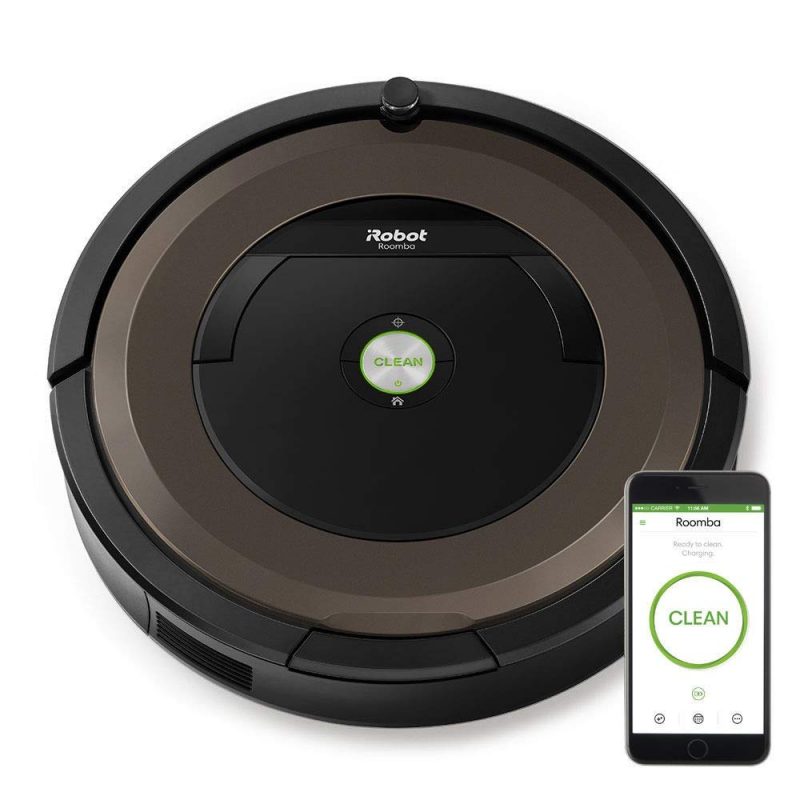 iRobot Roomba 896 Aspirateur robot AeroForce pour tapis/sol dur/parquet Li-Ion 60 min Noir/brun 0,6 l