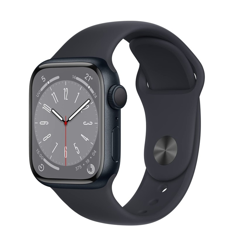 Apple Watch Series 8 (GPS, 41MM) Boîtier en Aluminium Minuit
