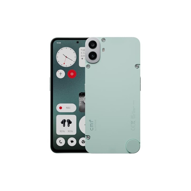 CMF Phone 1 8+128GB – Telephone Portable avec Appareil Photo arrière Sony 50 MP avec Ultra XDR, Affichage Super AMOLED 6,67&Prime; et Nothing OS 2.6 – Vert Clair