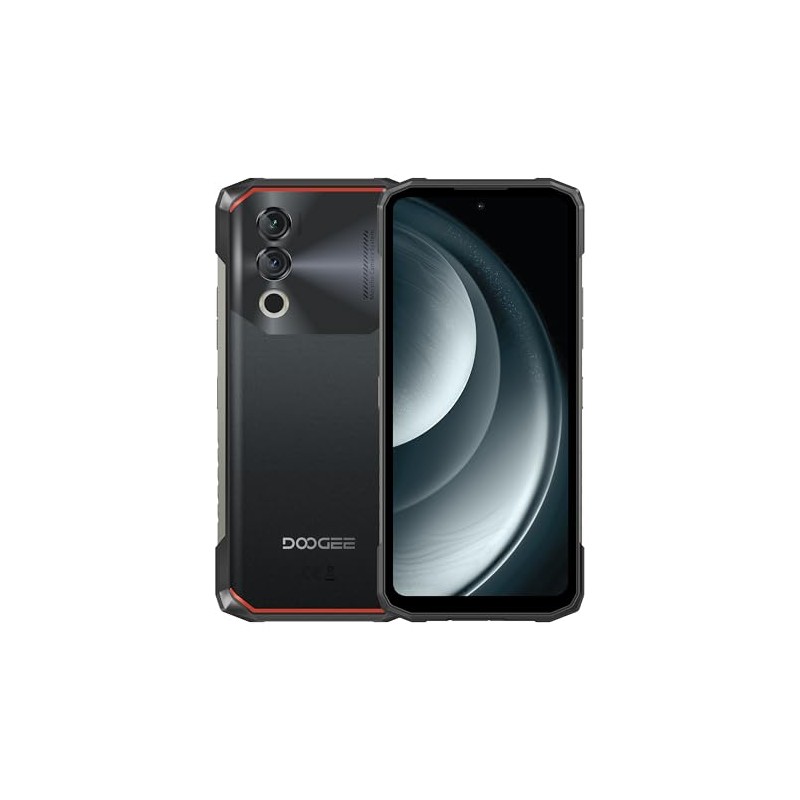 DOOGEE Blade10 Power Telephone Incassable, Batterie 10300mAh, 24 Go RAM + 256 Go ROM, Écran 6.6 Pouces HD+ 90Hz, AI Camara 50MP, Octa-Core, Android 14, Double SIM, NFC, Debloqué, 2024 – Noir